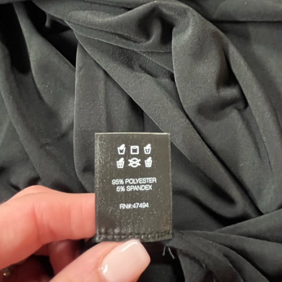 Norma Kamali - Long Sleeve Side Drape Dress - Black - Medium - New without tags - Picture 8 of 8